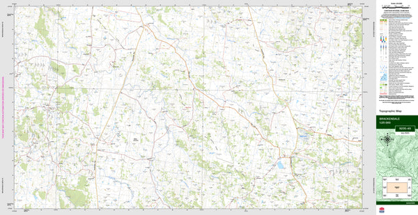 Brackendale 9235-4S Topographic Map 1:25k