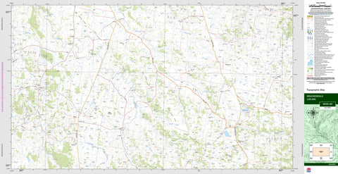 Brackendale 9235-4S Topographic Map 1:25k