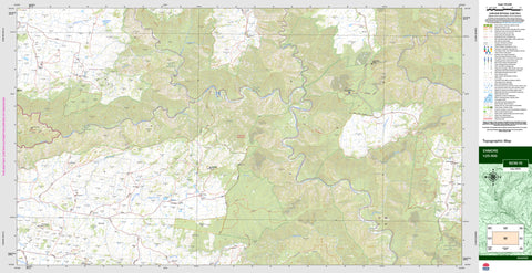 Enmore 9236-1S Topographic Map 1:25k