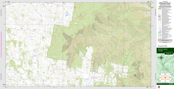 Rowleys Creek 9236-2S Topographic Map 1:25k
