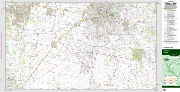 Armidale 9236-4N Topographic Map 1:25k