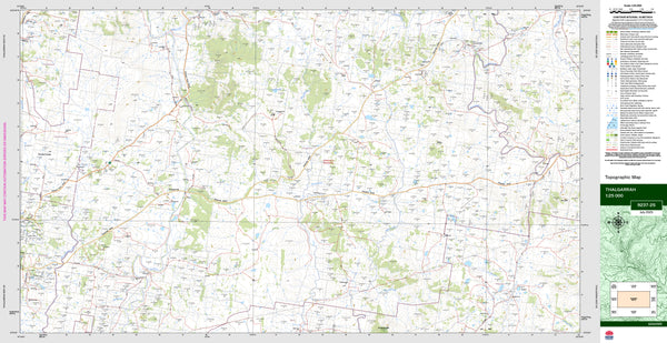 Thalgarrah 9237-2S Topographic Map 1:25k