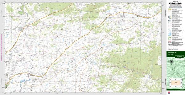 Shannon Vale 9238-1S Topographic Map 1:25k