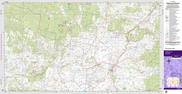 Emmaville 9239-S Topographic Map 1:50k