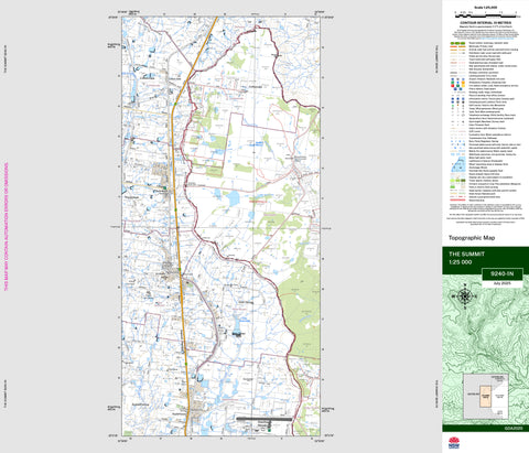 The Summit 9240-1N Topographic Map 1:25k