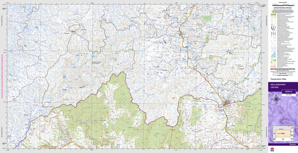 Wallangarra 9240-S Topographic Map 1:50k