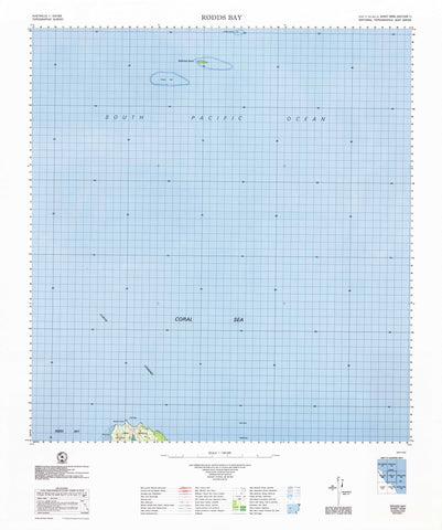 9250 Rodds Bay 1:100k Topographic Map