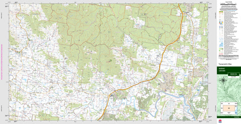 Nabiac 9333-1N Topographic Map 1:25k