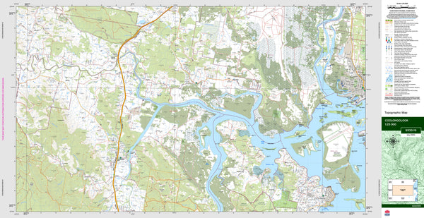 Coolongolook 9333-1S Topographic Map 1:25k