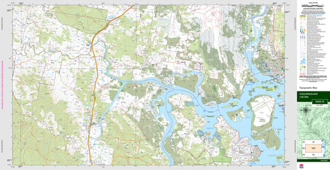 Coolongolook 9333-1S Topographic Map 1:25k