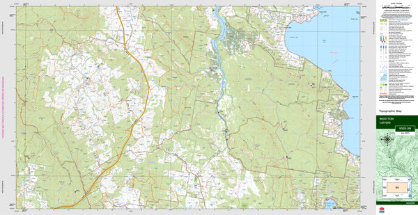 Wootton 9333-2N Topographic Map 1:25k