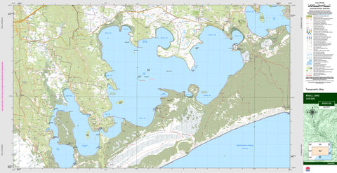 Myall Lake 9333-2S Topographic Map 1:25k
