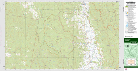 Markwell 9333-3N Topographic Map 1:25k