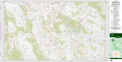 Gangat 9333-4N Topographic Map 1:25k