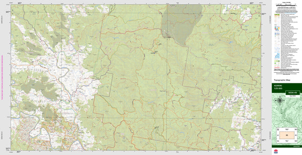 Kerriki 9334-4S Topographic Map 1:25k