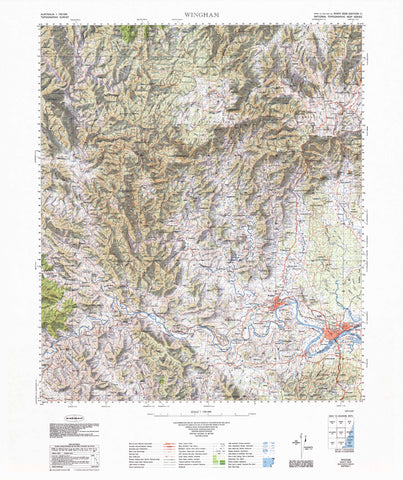 9334 Wingham 1:100k Topographic Map
