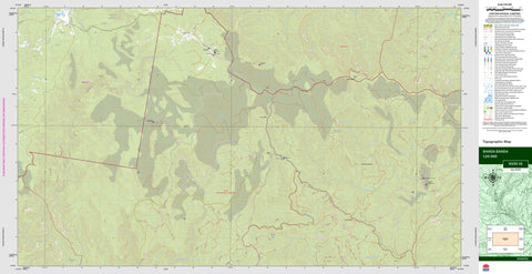 Banda Banda 9335-1S Topographic Map 1:25k