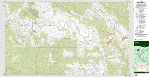 Yarras 9335-2S Topographic Map 1:25k