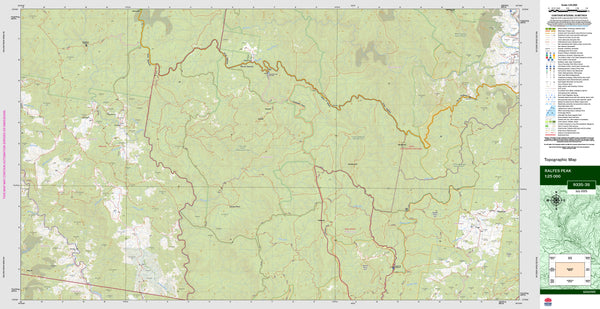 Ralfes Peak 9335-3S Topographic Map 1:25k
