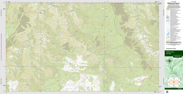 Green Gully 9335-4N Topographic Map 1:25k