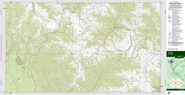 Comara 9336-2N Topographic Map 1:25k
