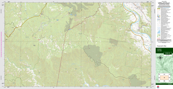 Cangai 9338-1N Topographic Map 1:25k
