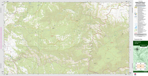 Henry River 9338-3N Topographic Map 1:25k