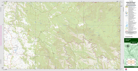 Sara River 9338-3S Topographic Map 1:25k