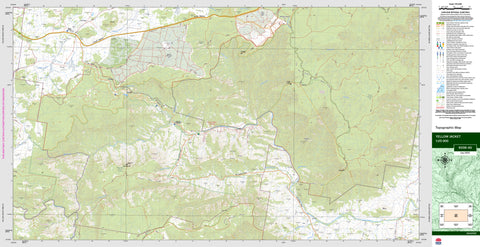 Yellow Jacket 9338-4S Topographic Map 1:25k