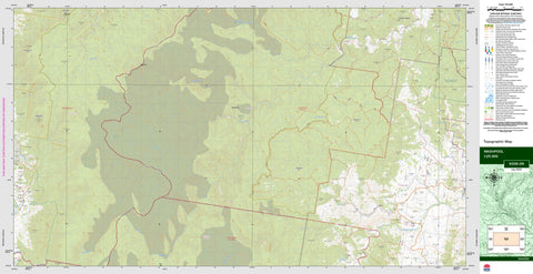 Washpool 9339-2N Topographic Map 1:25k
