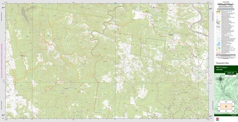 Pretty Gully 9340-2N Topographic Map 1:25k