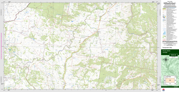 Wylie Creek 9340-4N Topographic Map 1:25k