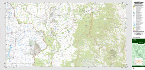 Liston 9340-4S Topographic Map 1:25k