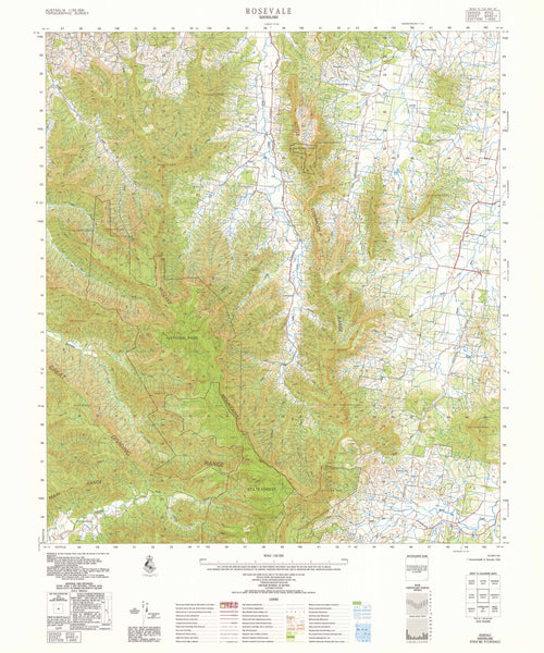 9342-2 Rosevale 1:50k Topographic Map