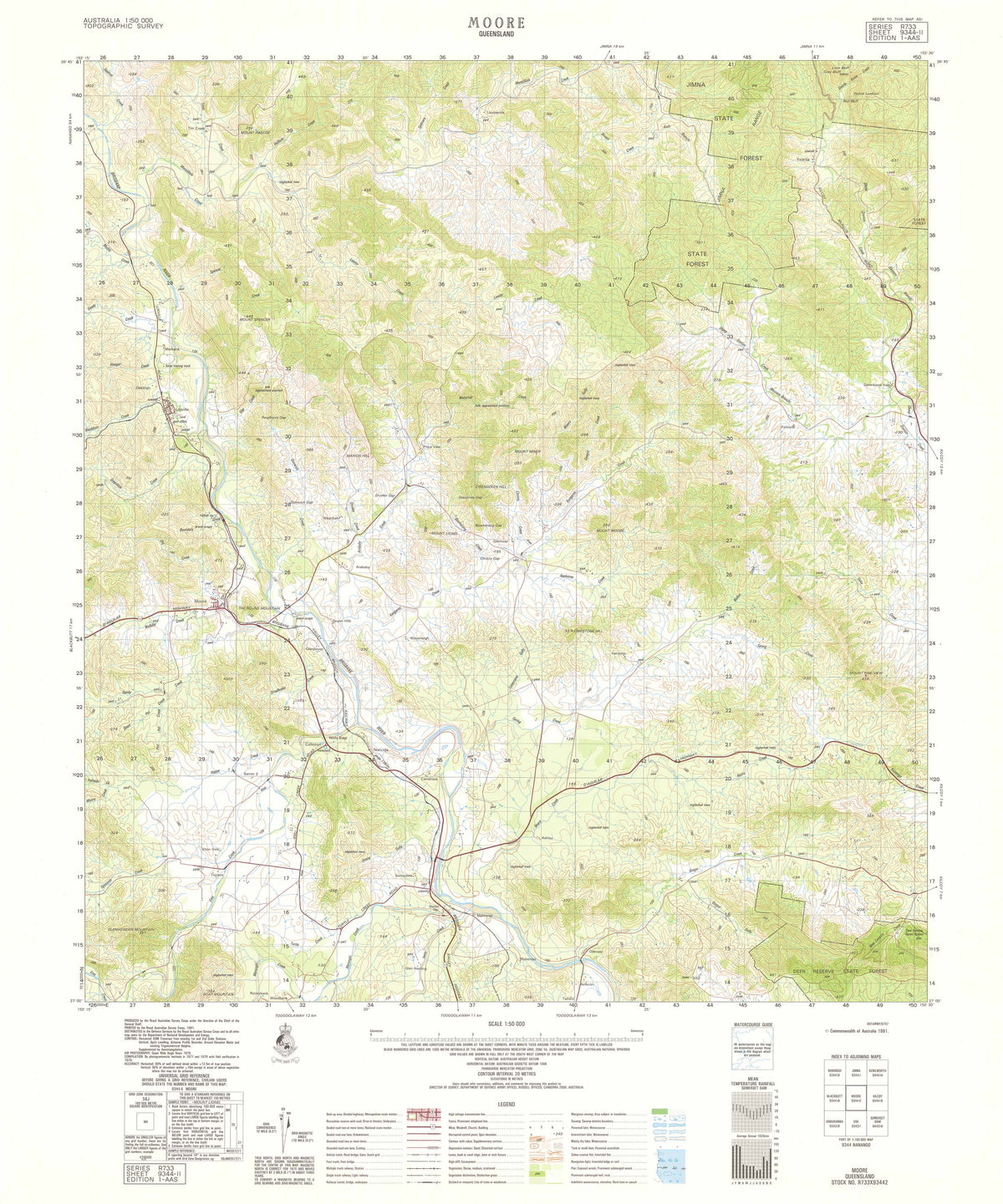 9344-2 Moore 1:50k Topographic Map | Mapworld