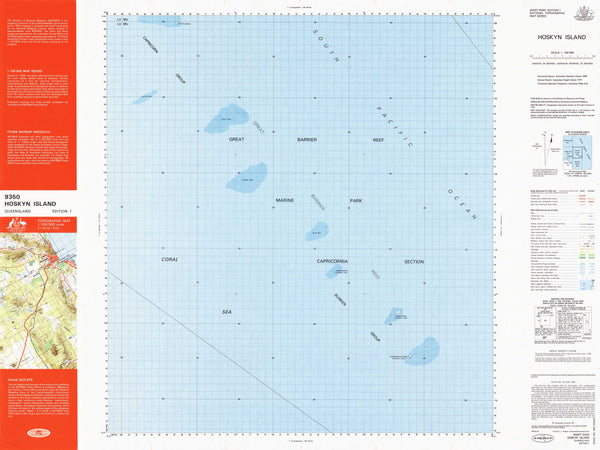 9350 Hoskyn Island 1:100k Topographic Map