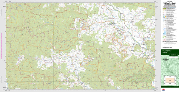 Ballengarra 9435-3N Topographic Map 1:25k