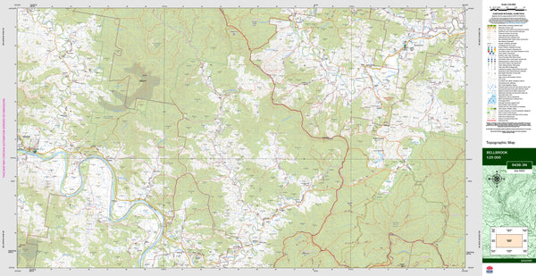 Bellbrook 9436-3N Topographic Map 1:25k
