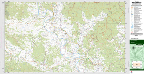 Willawarrin 9436-3S Topographic Map 1:25k