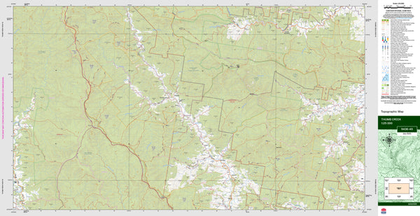 Thumb Creek 9436-4S Topographic Map 1:25k