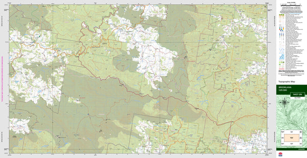 Brooklana 9437-2N Topographic Map 1:25k
