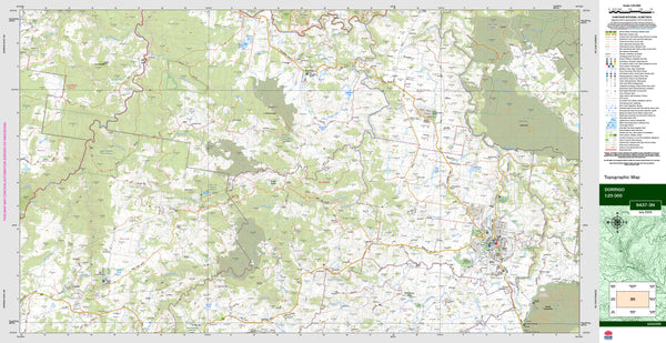 Dorrigo 9437-3N Topographic Map 1:25k