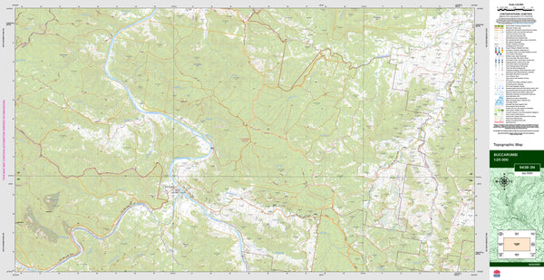 Buccarumbi 9438-3N Topographic Map 1:25k