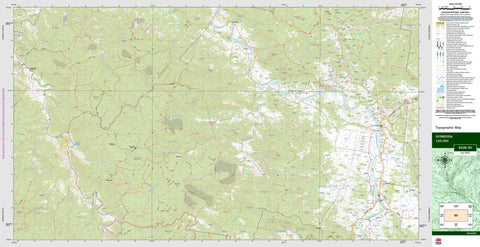 Nymboida 9438-3S Topographic Map 1:25k