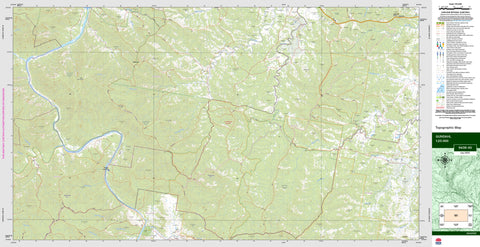 Gundahl 9438-4S Topographic Map 1:25k