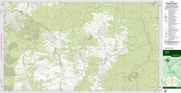 Capeen 9440-4N Topographic Map 1:25k