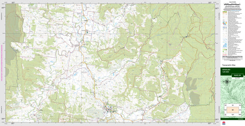 Bonalbo 9440-4S Topographic Map 1:25k