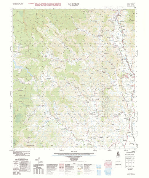 9440-1 Ettrick 1:50k Topographic Map