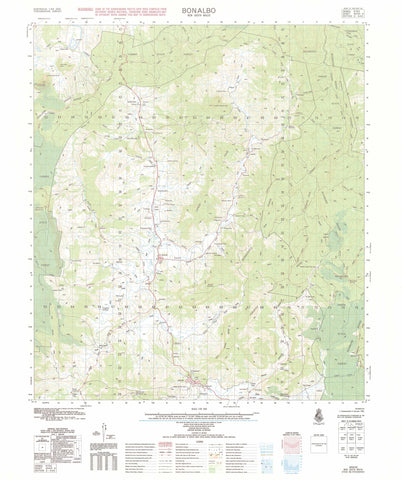 9440-4 Bonalbo 1:50k Topographic Map