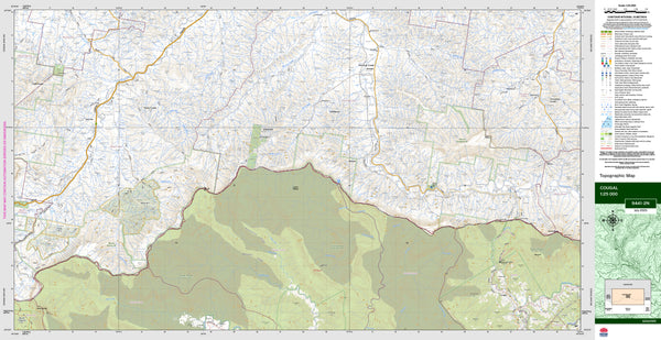 Cougal 9441-2N Topographic Map 1:25k